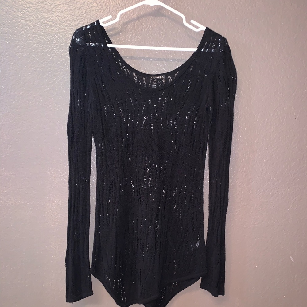 Black Sweater Cover-Up